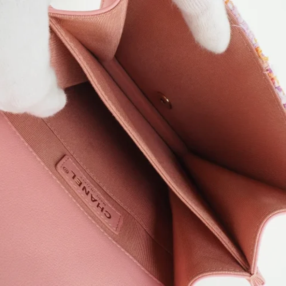 Chanel Vintage Pre-owned Fabric chanel-bags Pink Dames