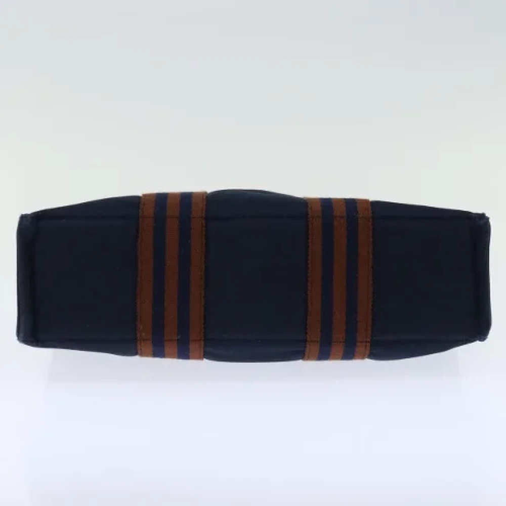 Hermès Vintage Pre-owned Canvas handbags Blue Dames