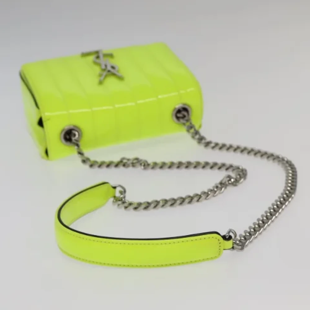 Saint Laurent Vintage Pre-owned Canvas shoulder-bags Green Dames