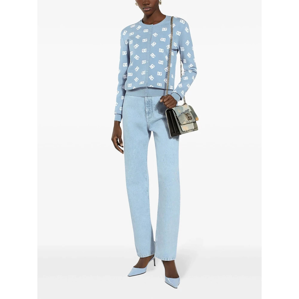 Dolce & Gabbana Stijlvolle Crossbody Tas Blue Dames