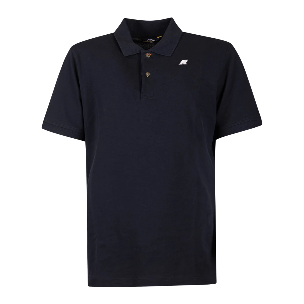 K-Way Uomo Blu Polo In Cotone