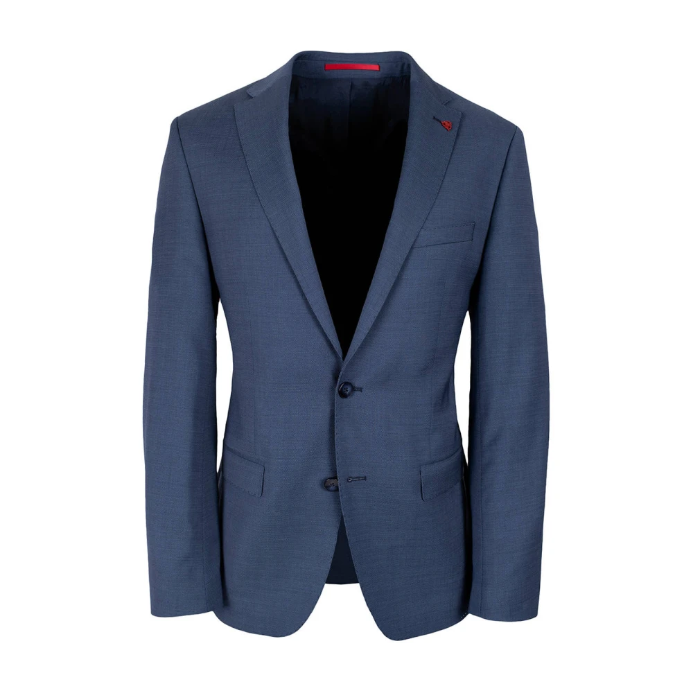 ROY Robson Elegant Colbert Suit Jacket Blue Heren