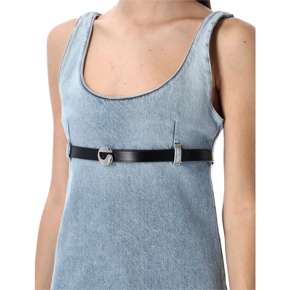 Coperni Denim Mini Jurk met Riem Blue Dames