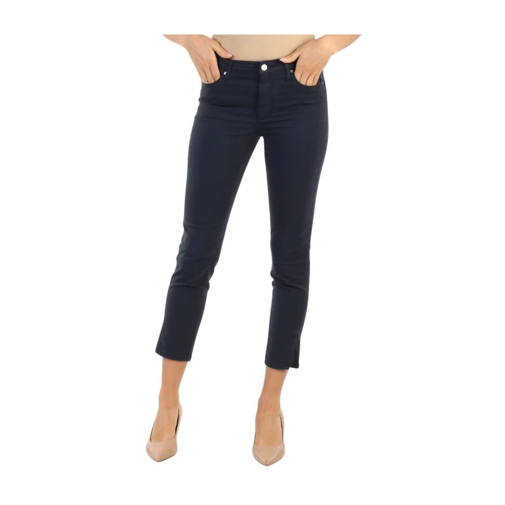 Armani Exchange Super Skinny Slit Capri Jeans Blue Dames