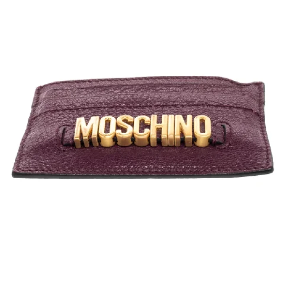 Moschino Pre-Owned Pre-owned Leather wallets Purple Dames