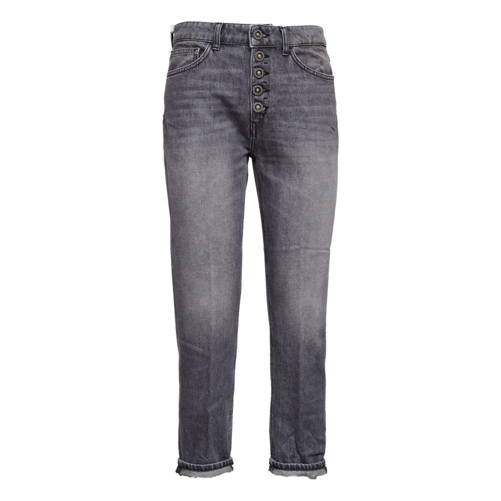 Dondup Women's Gray Slim Fit Jeans, W30, Koons Jeans