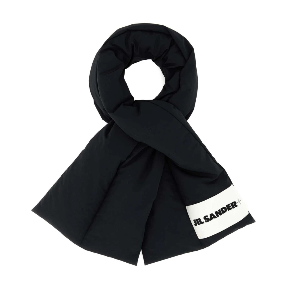 Jil Sander Zwarte polyester sjaal Black Dames