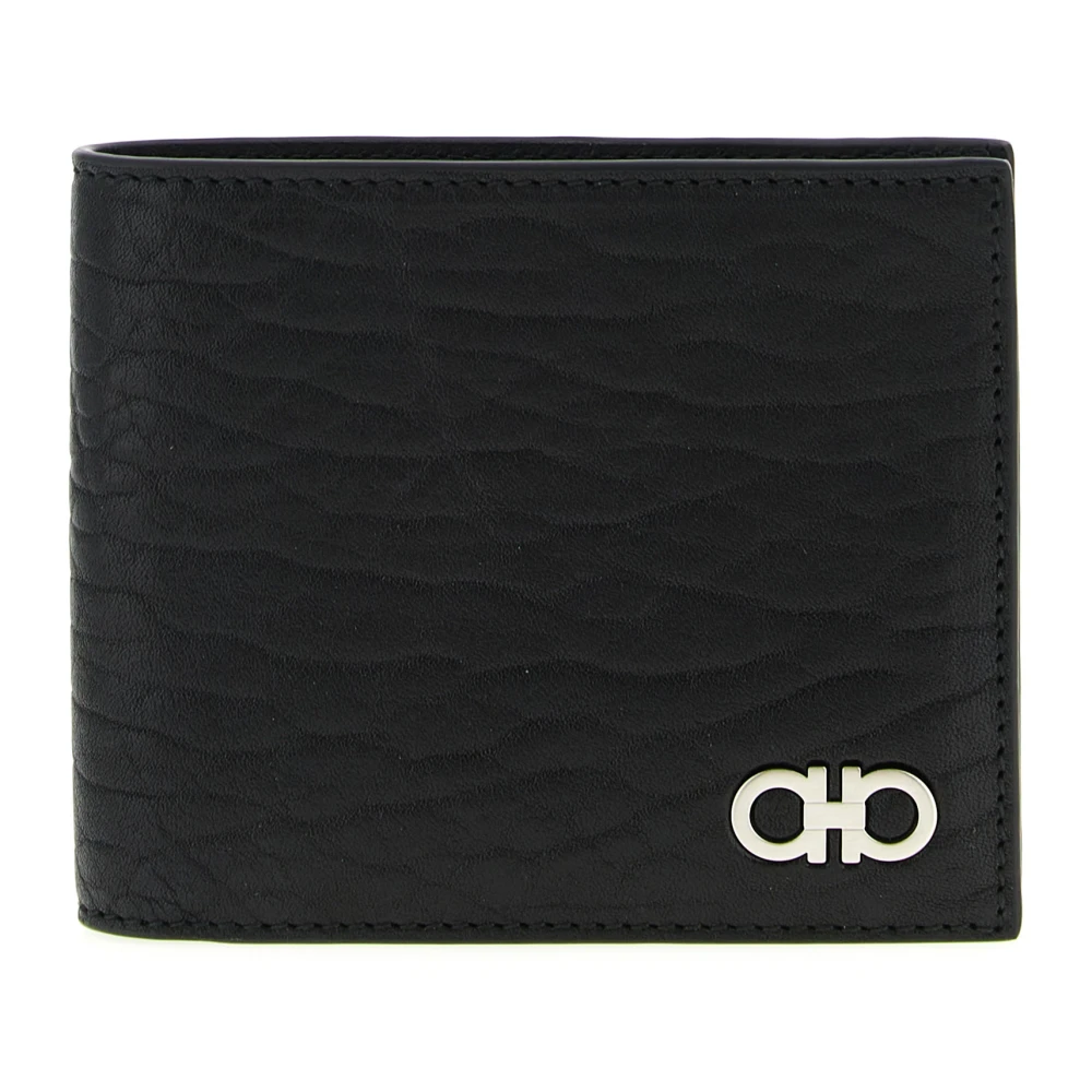 Ferragamo Men's Black Wallets & Cardholders, One Size, Gancini Wallet