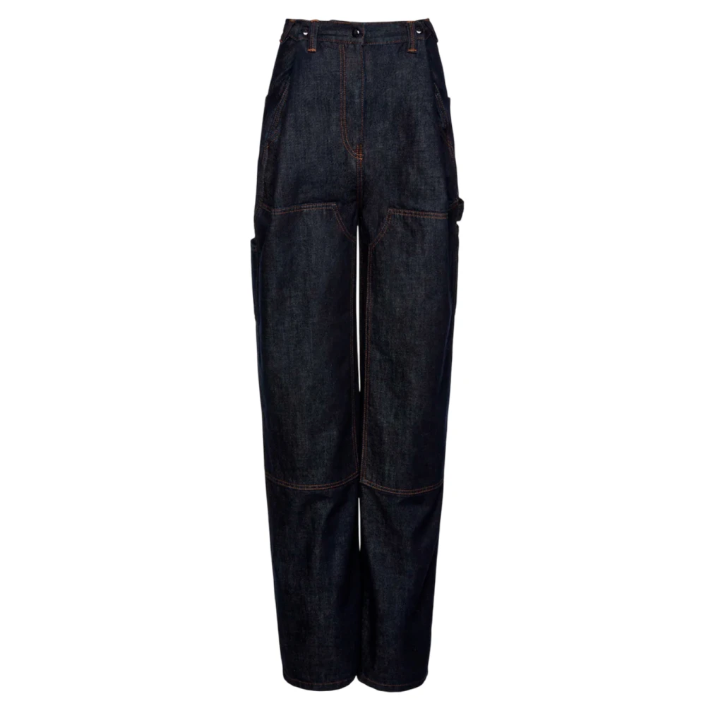 Magda Butrym Moderne Navy Loose Fit Jeans Blue Dames