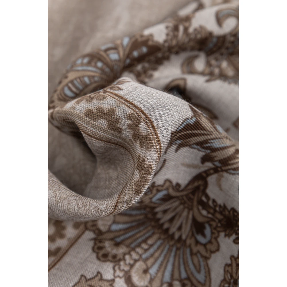 ETRO Gedrukte sjaal Gray Heren