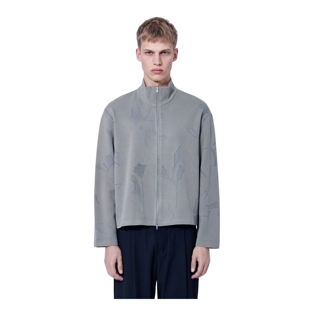 Our Legacy Men's Grey Shrunken Fullzip - Man Sweatshirts Eu - 54 - Image 2