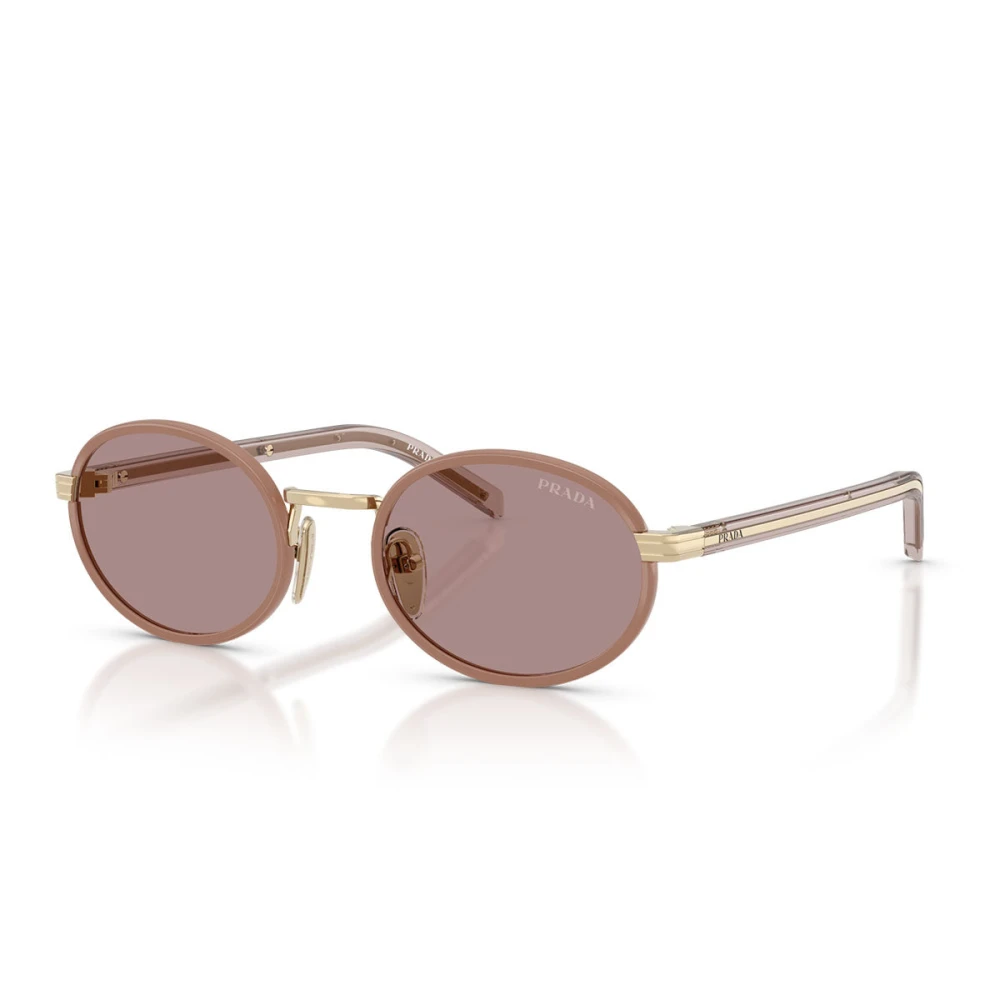 Prada Unisex Yellow Sunglasses, 52 Mm, Oval Sunglasses