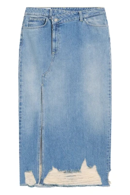 Gonna longuette i fast denim