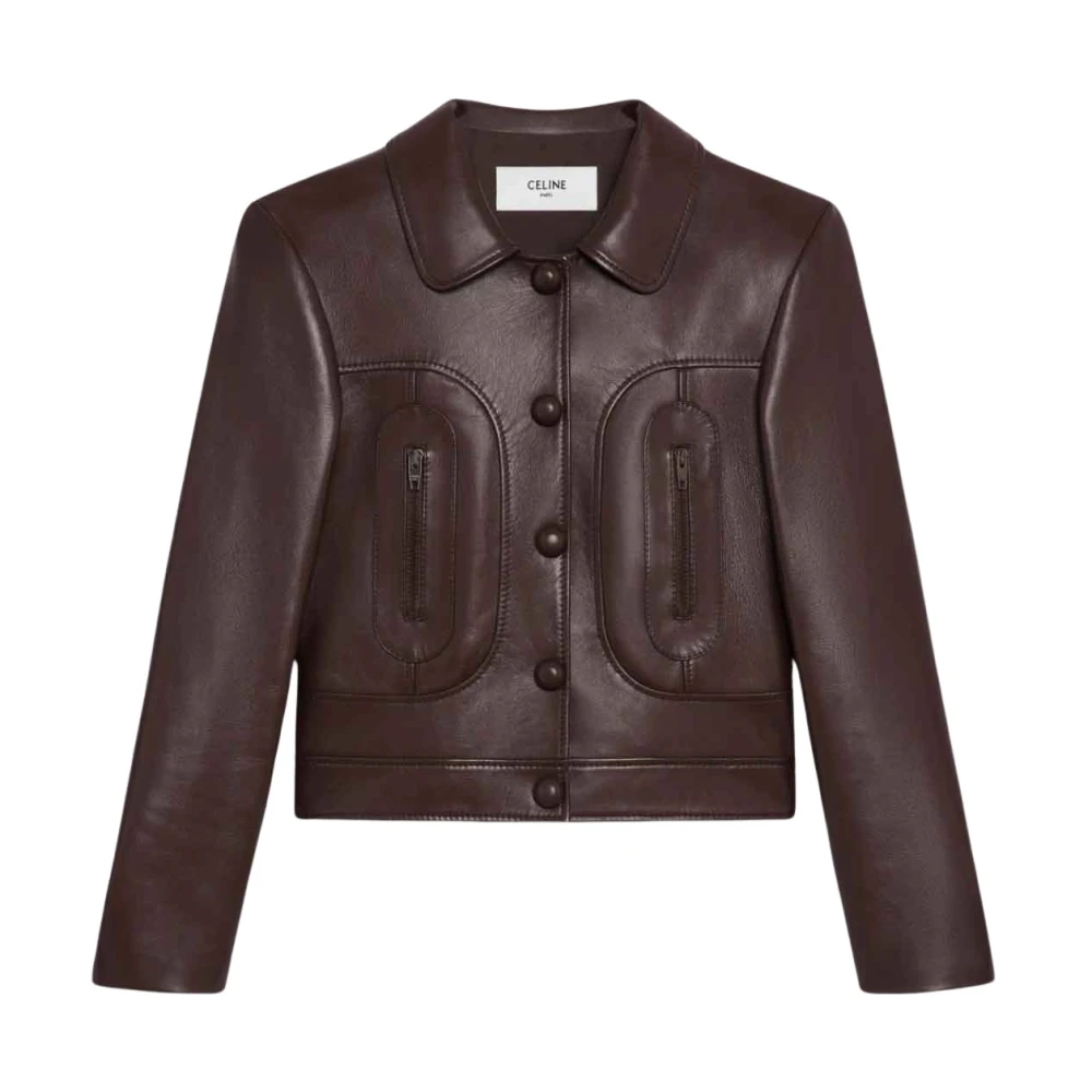 Celine Praline Blouson Jacka Brown, Dam