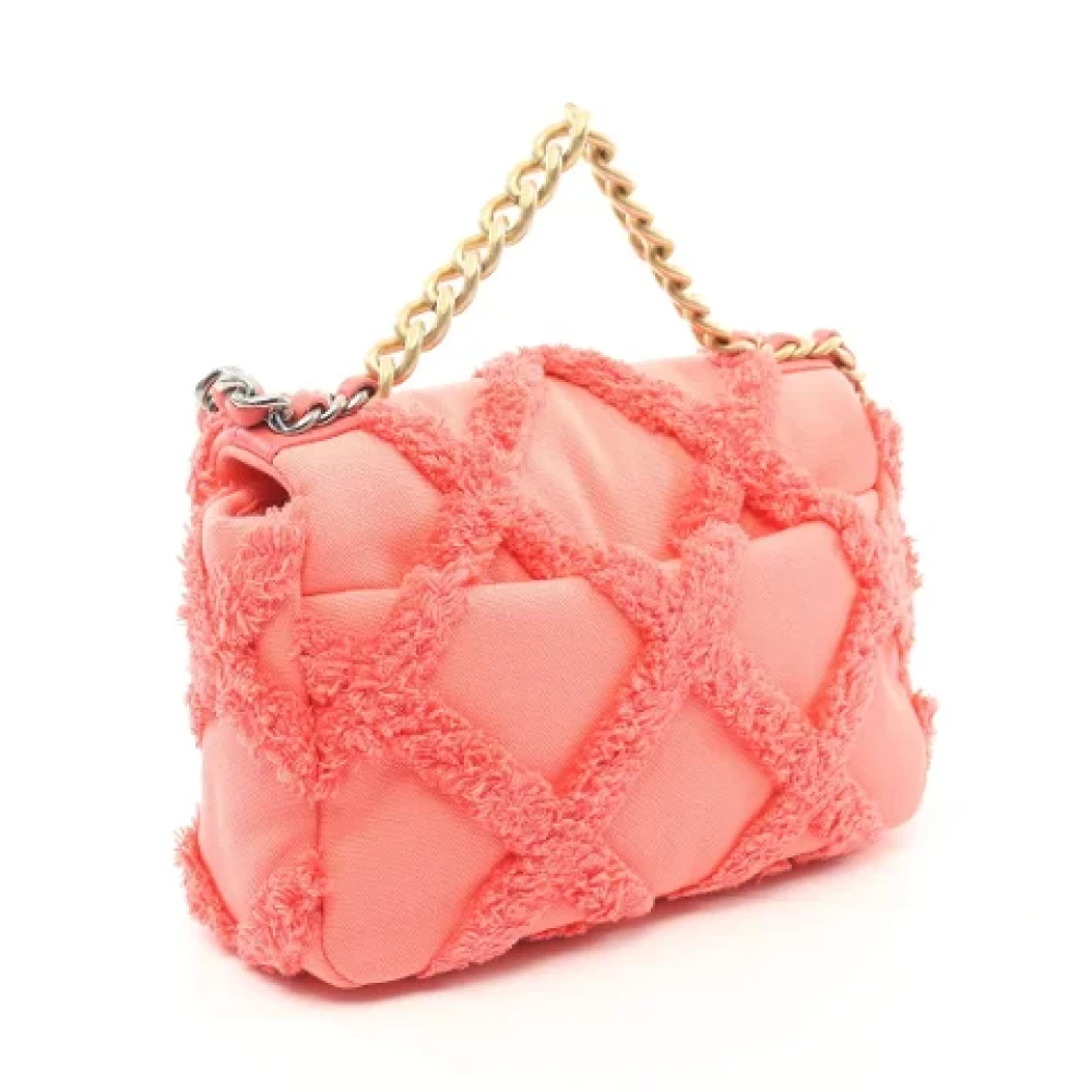 Chanel Vintage Pre-owned Canvas chanel-bags Pink Dames