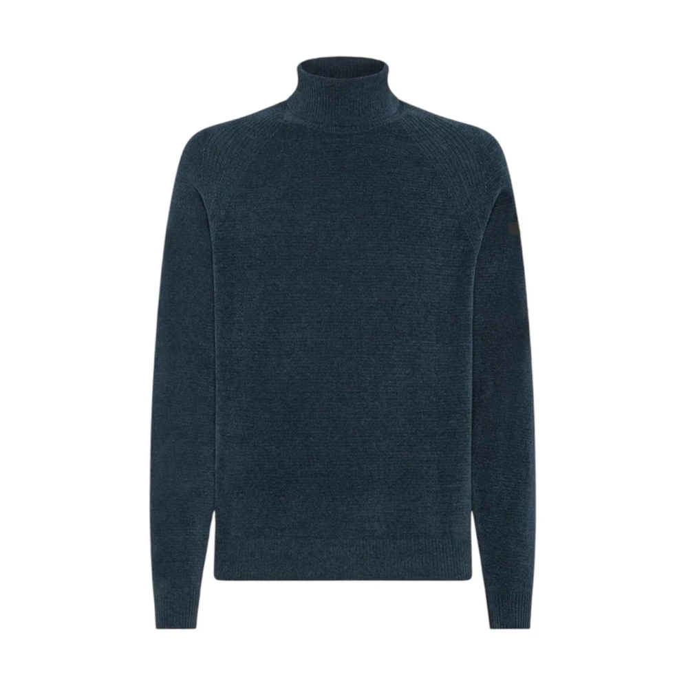 Rrd Men's Blue Turtleneck Jumper - Turtlenecks - 2XL - Knitwear