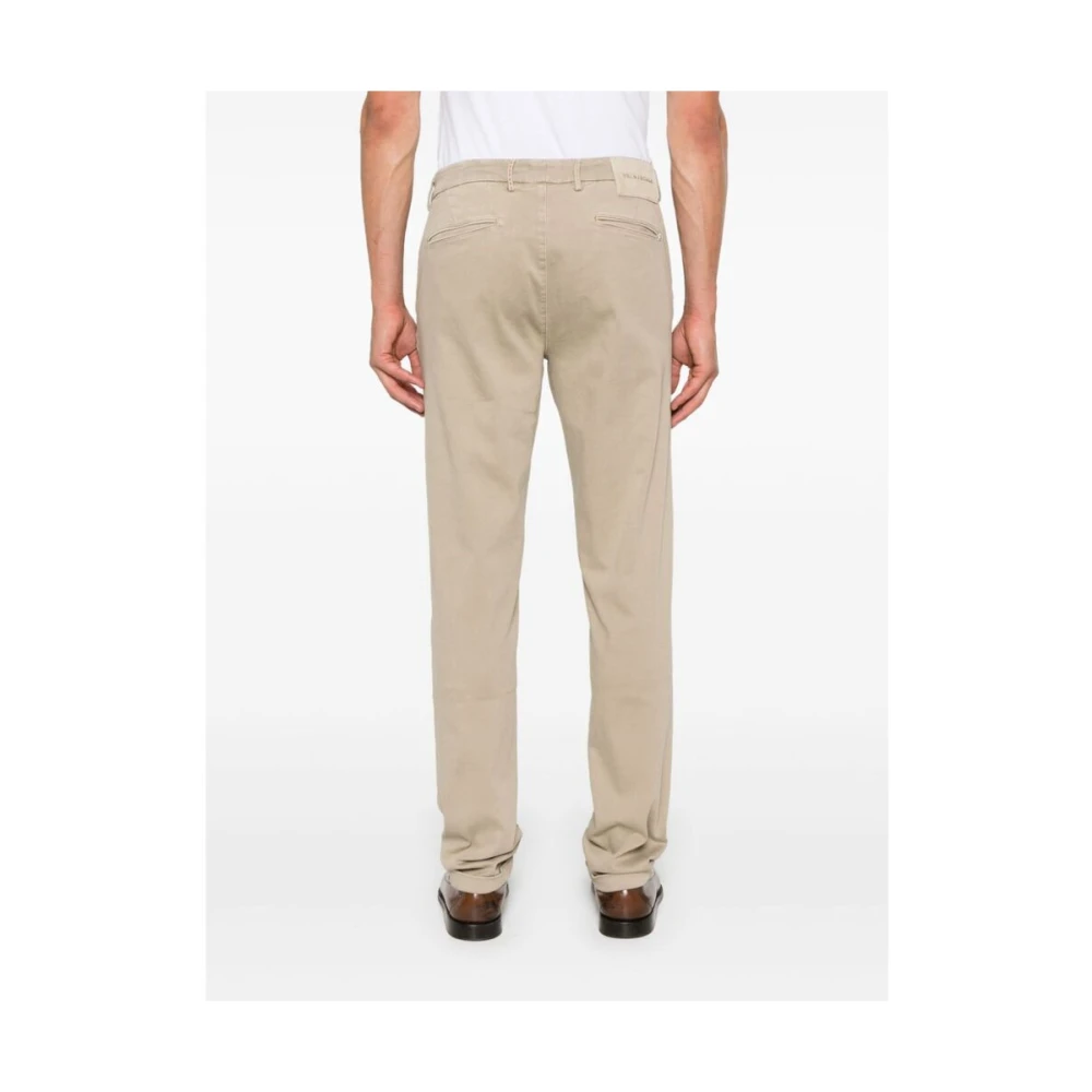 Tramarossa Beige Twill Weave Straight Leg Broek Beige Heren