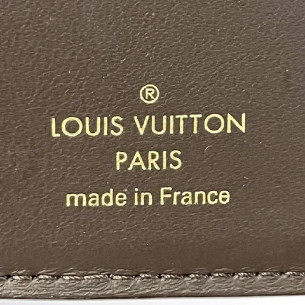 Louis Vuitton Vintage Pre-owned Leather wallets Beige Dames