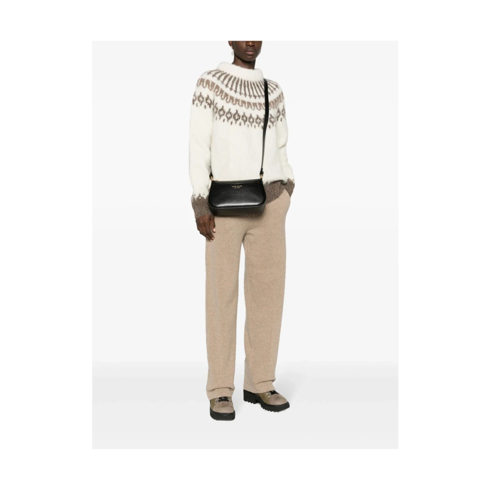 Kate Spade Zwarte Leren Schoudertas met Goudkleurige Accenten Black Dames
