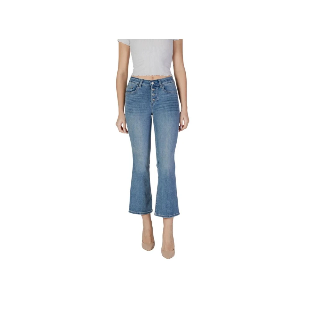 Liu Jo Blå Bootcut Jeans I Bomull