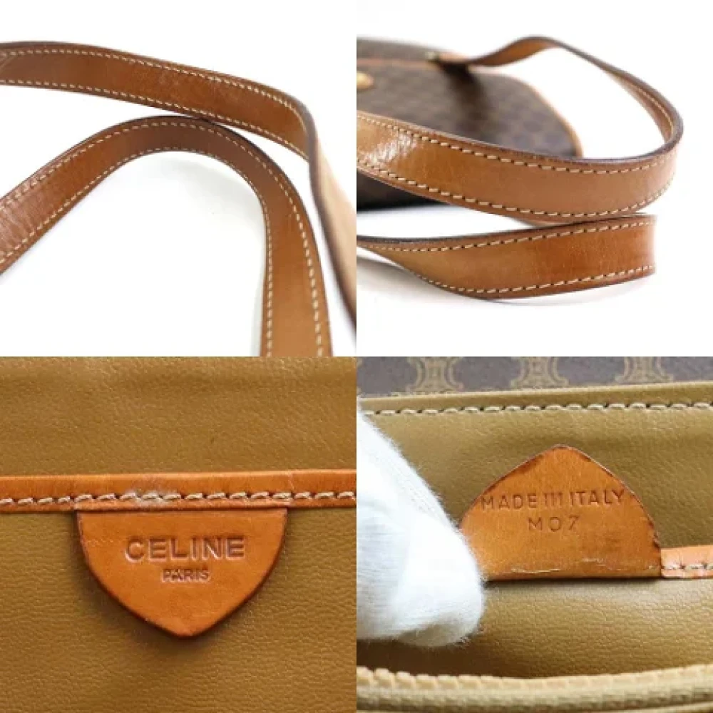 Celine Vintage Pre-owned Leather handbags Brown Dames