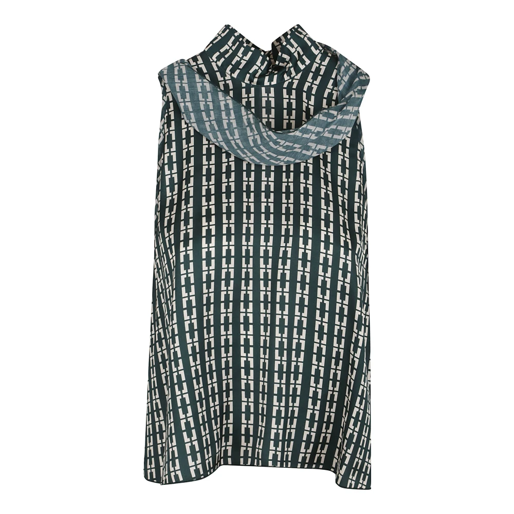 Forte Groene Topkleding voor Vrouwen Elegante Stijl Multicolor Dames