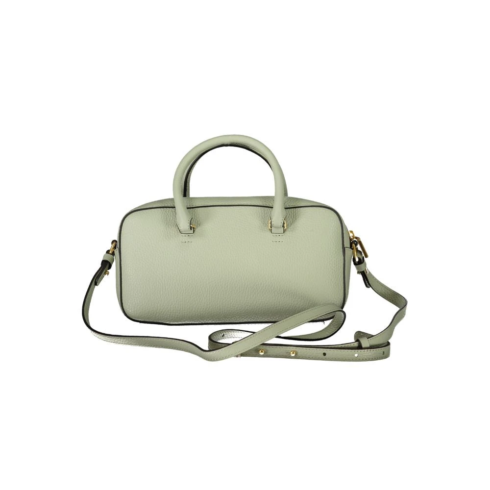 Coccinelle Groene Leren Handtas met Handvatten en Verstelbare Schouderriem Green Dames