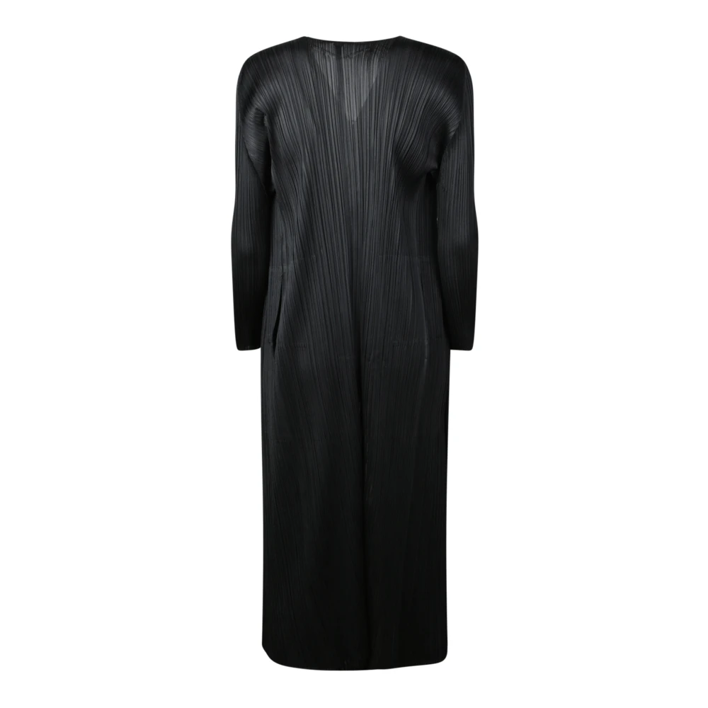 Issey Miyake Zwarte Cardigan Sweater Aw24 Black Dames