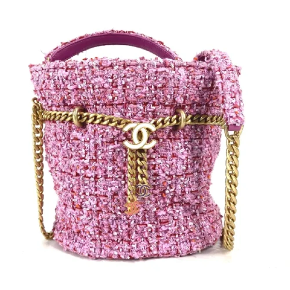 Chanel Vintage Pre-owned Fabric chanel-bags Pink Dames