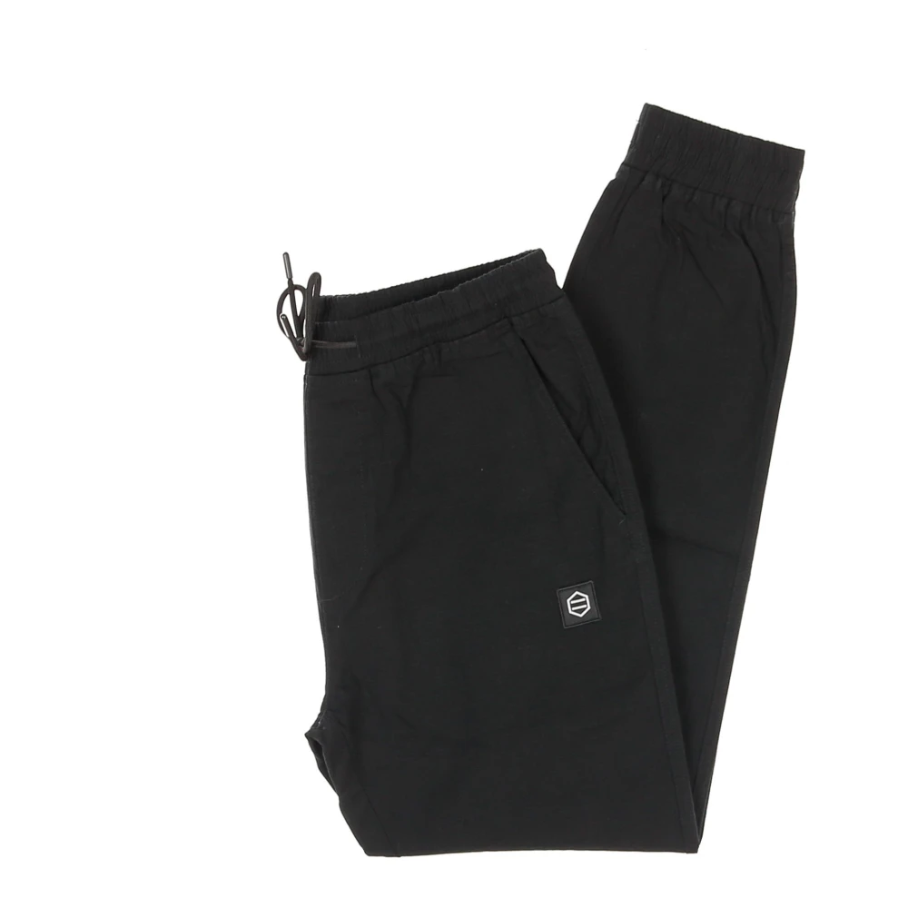 Dolly Noire Zwarte Ripstop Jogger Broek Black Heren
