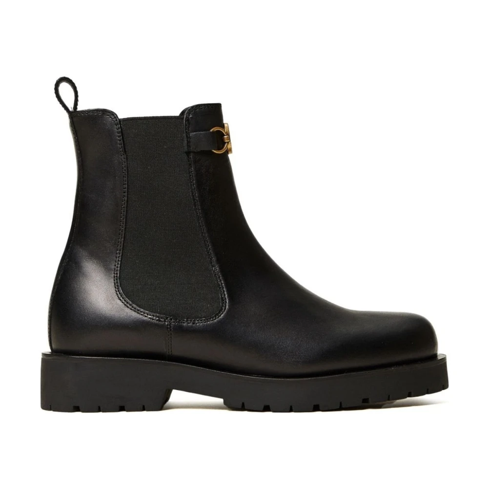 Twinset Black Chelsea Boots, Female, 5 Uk, Elegant Chelsea Booties