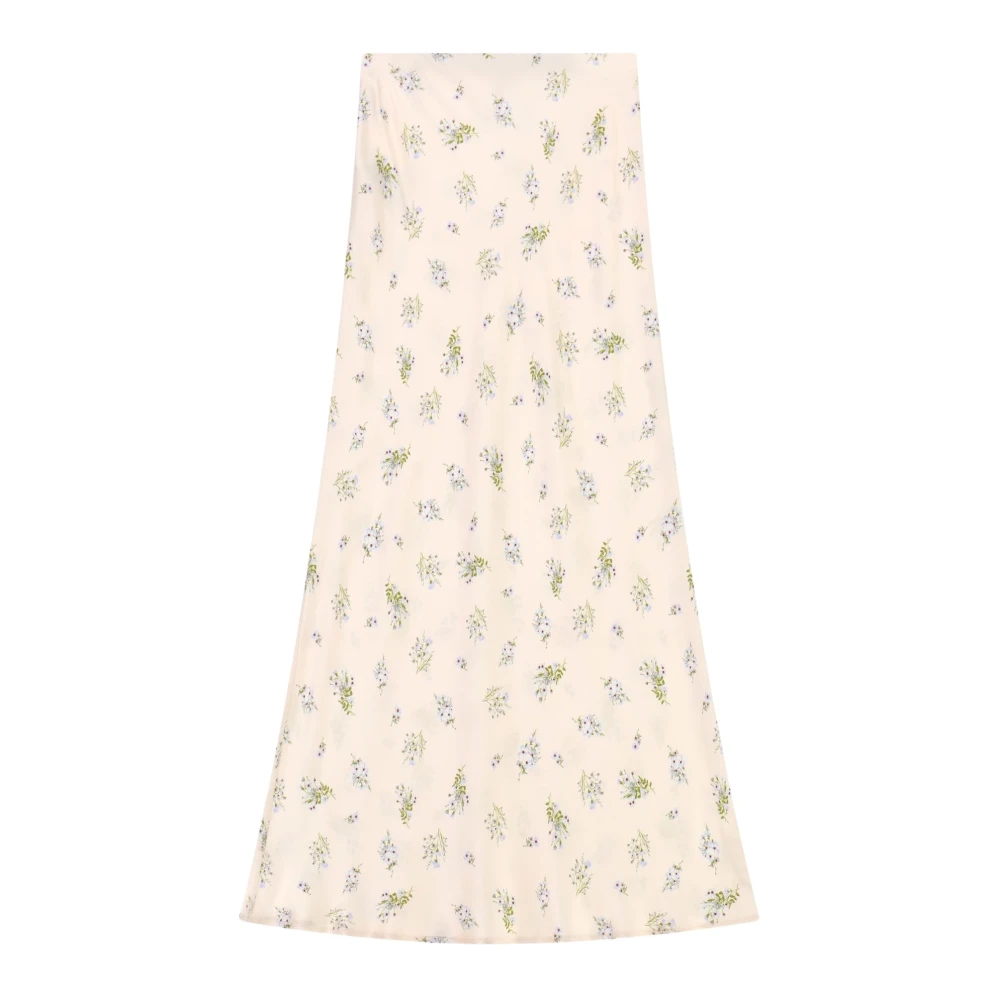 Imperial Women's Beige Midi Skirts, M, Gonna