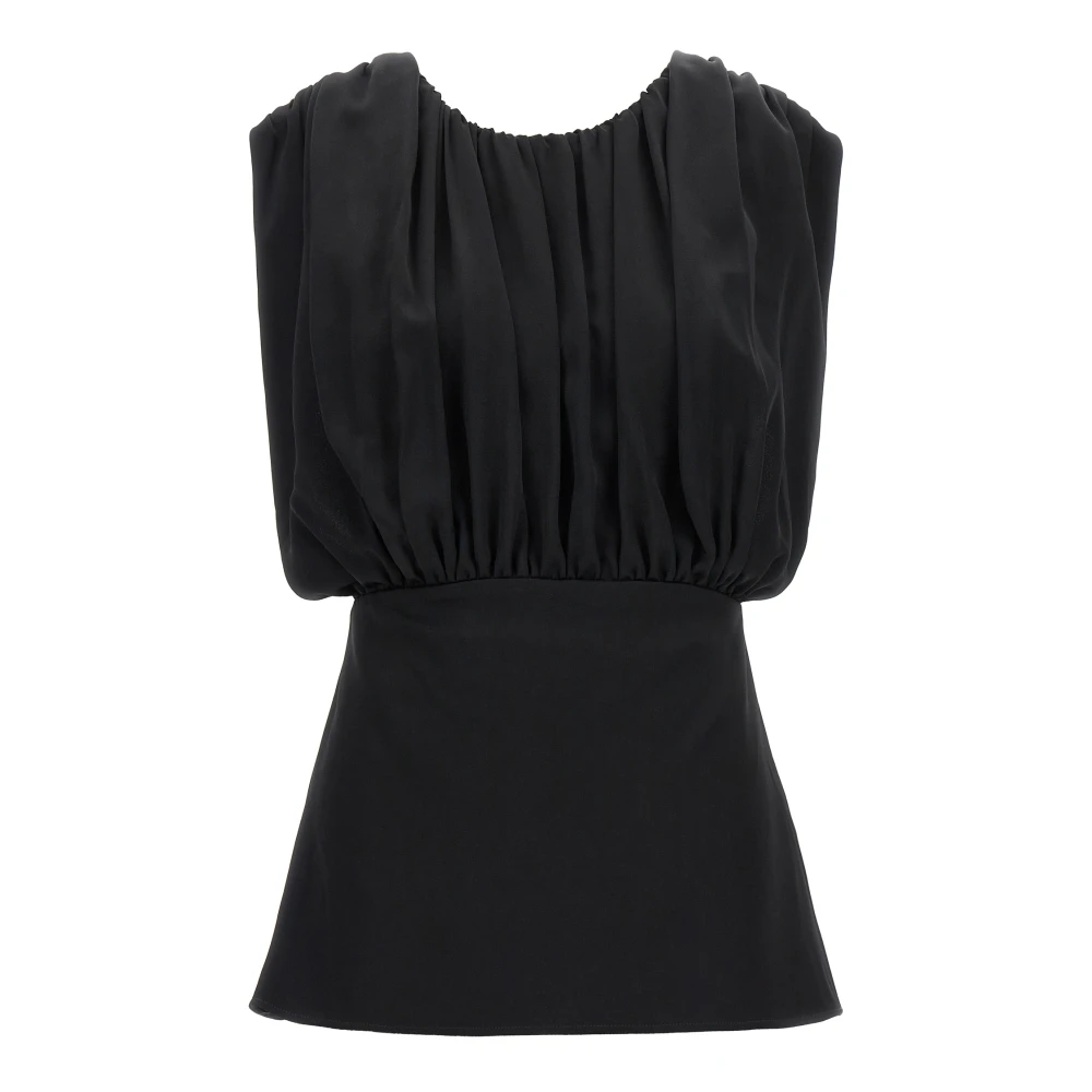 Jil Sander Women's Black 69 Top - Sleeveless Tops - S - Tops