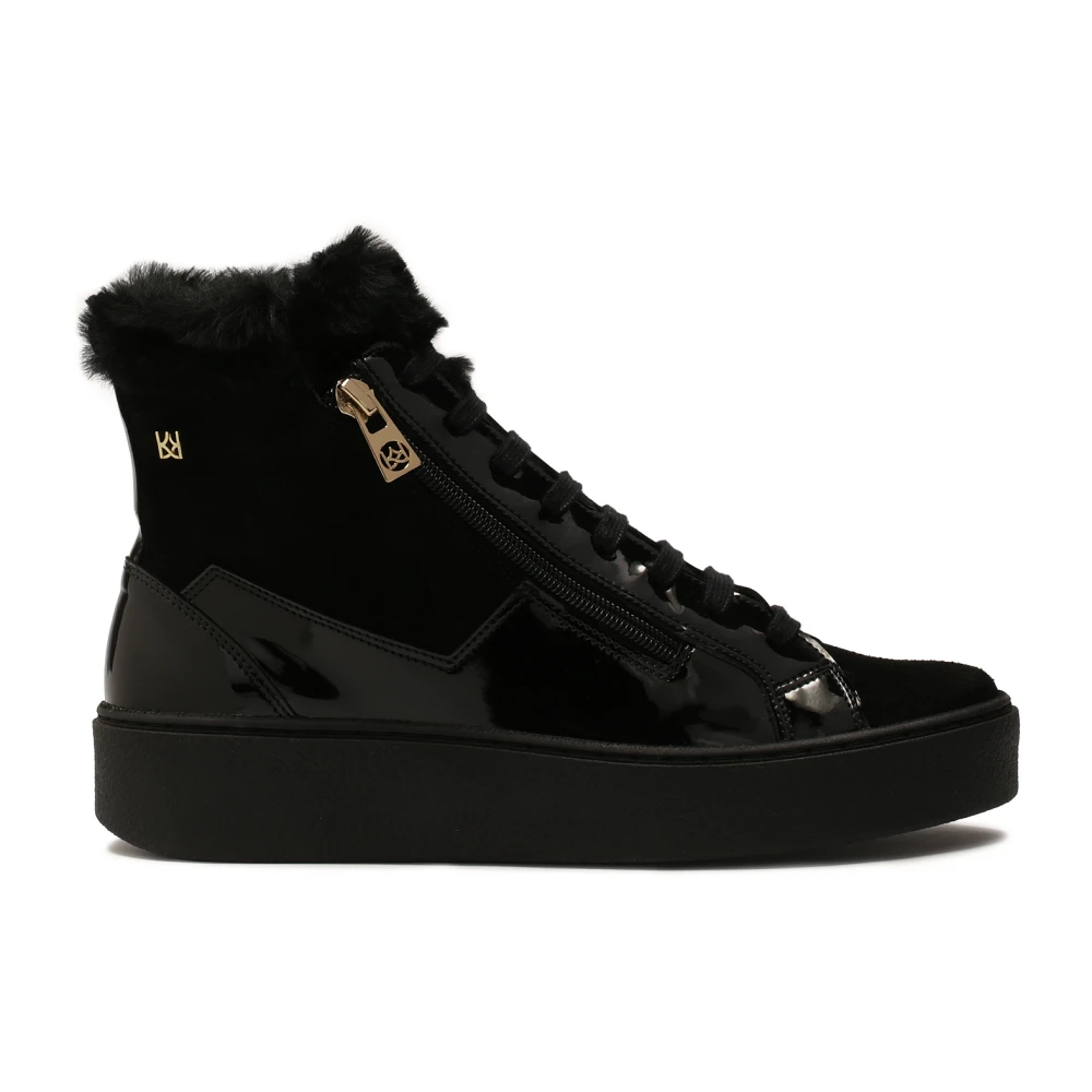 Kazar Geïsoleerde hoge sneakers met rits Dames Schoenen Zwart