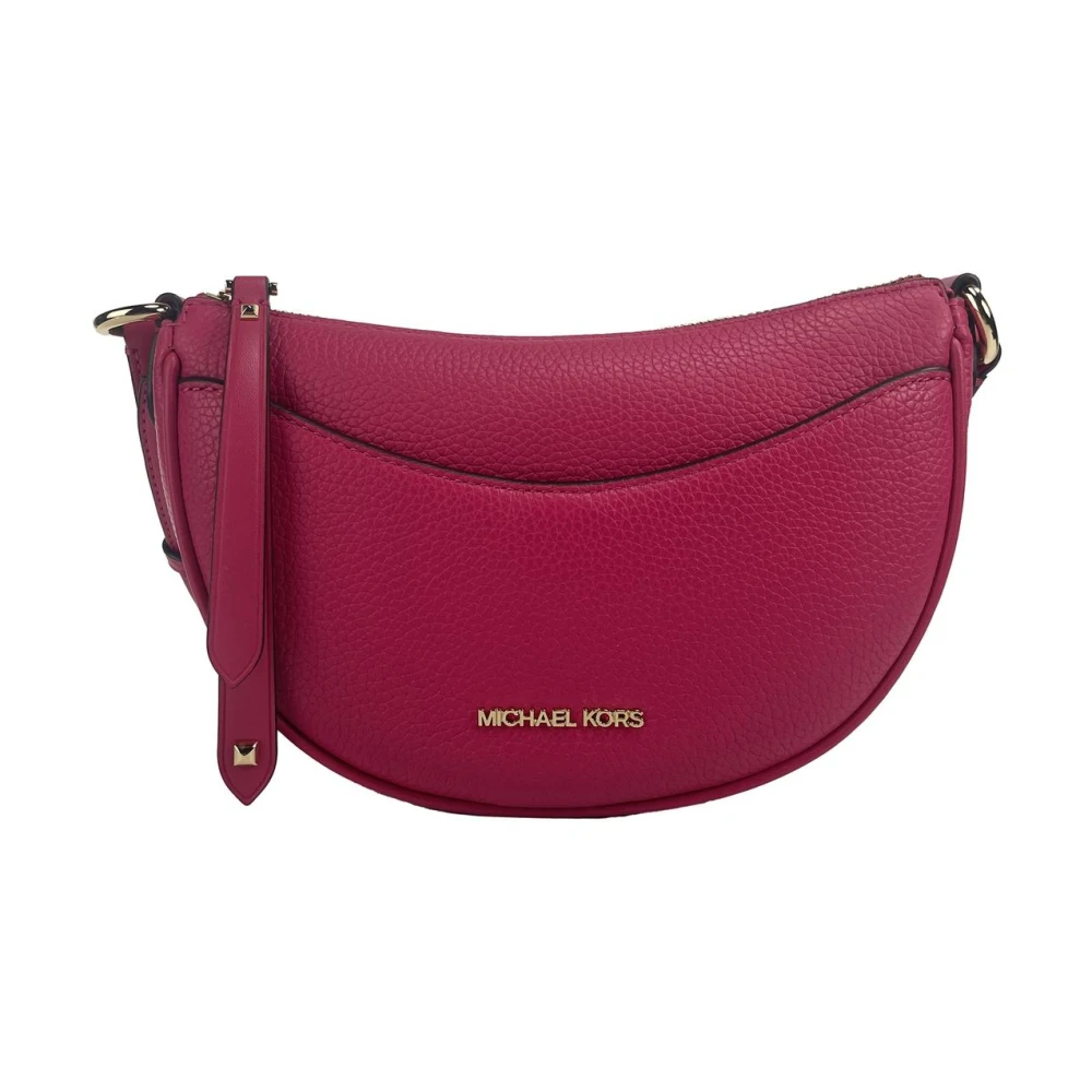 Michael Kors Halve Maan Crossbody Tas met Kaartsleuven Pink Dames
