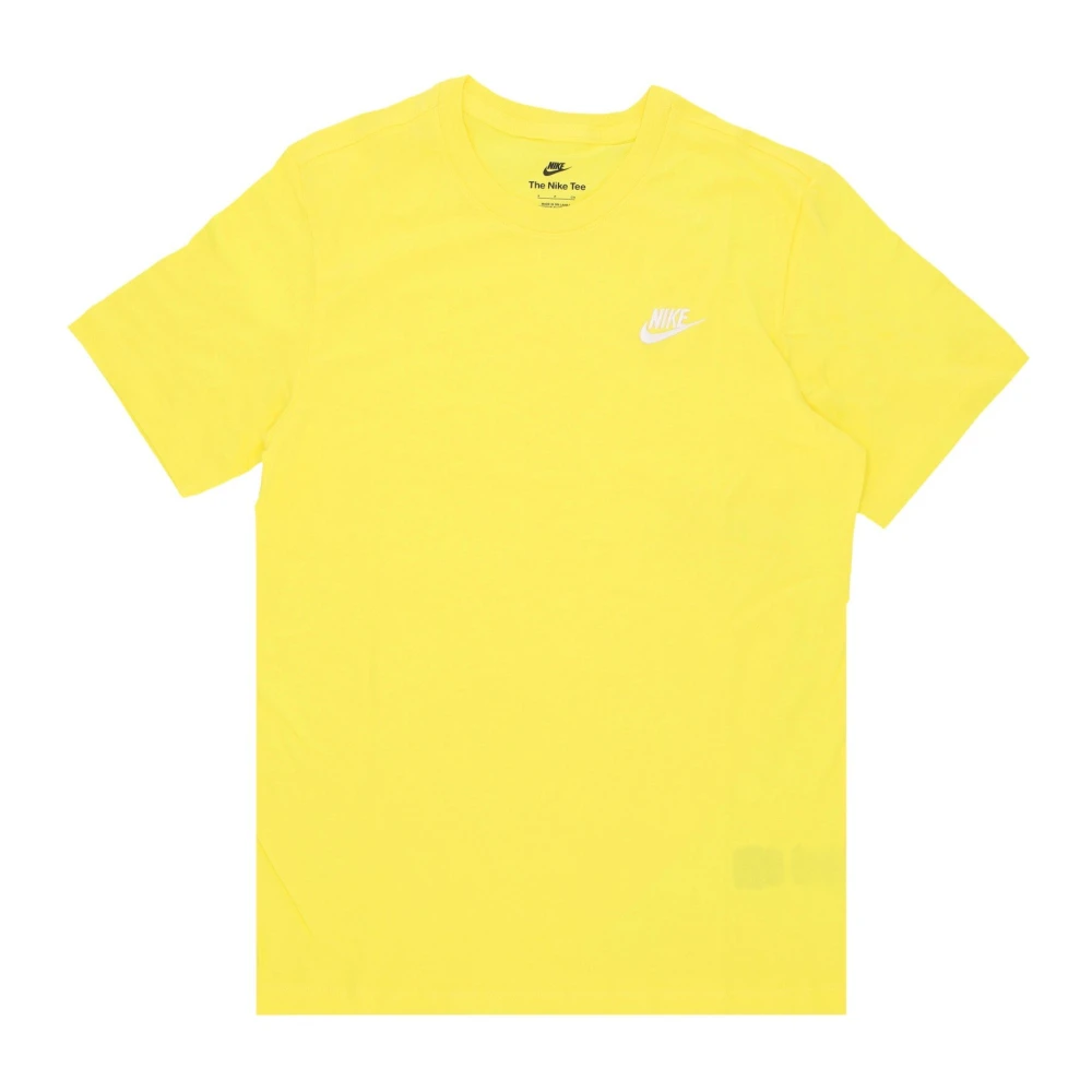 Nike Club Tee Opti Yellow Streetwear Yellow Heren