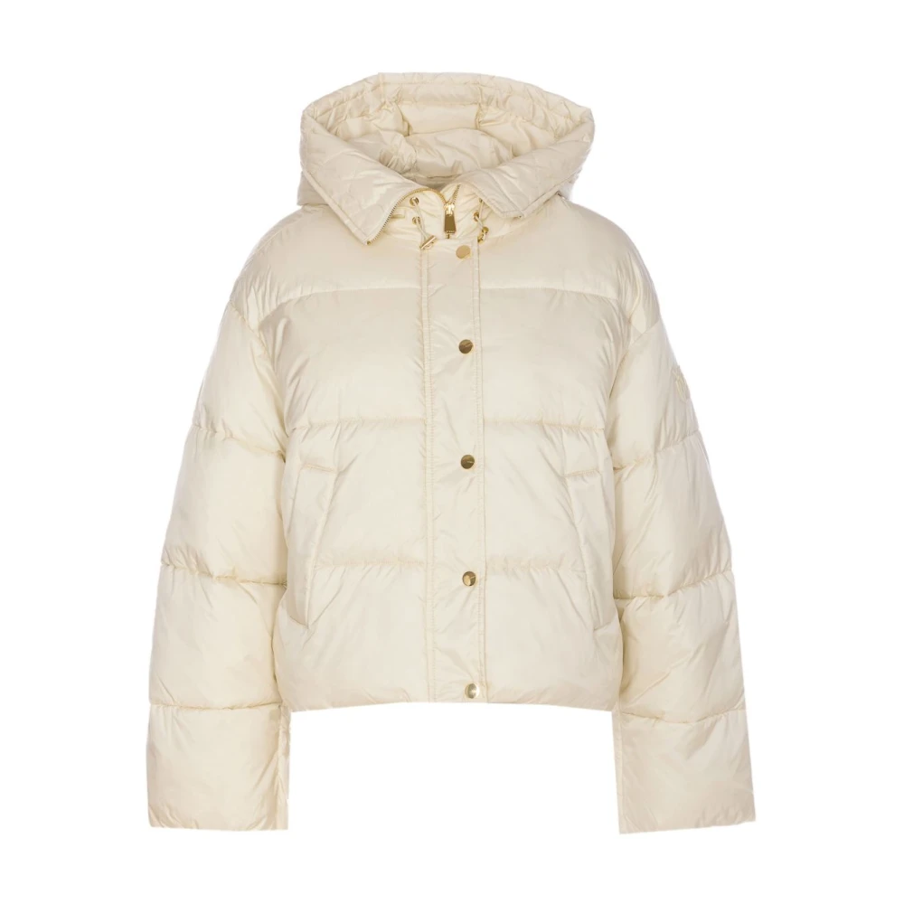 Pinko Women's White Winter Jackets, S, Impasto Padded Jacket