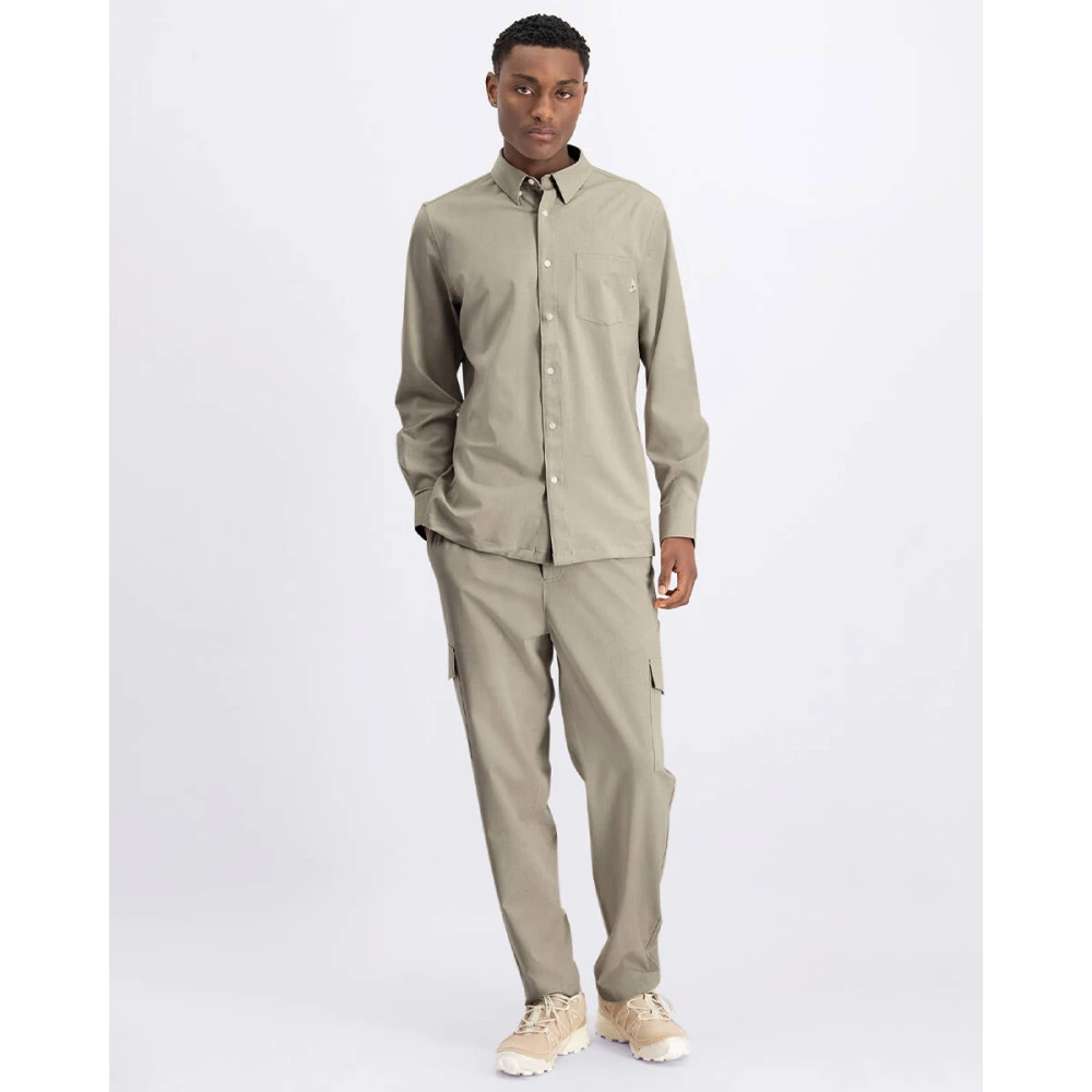 LAW OF THE SEA Fury Melange Overshirt Gray Heren