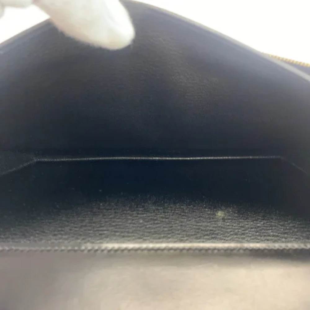 Hermès Vintage Pre-owned Leather clutches Black Dames