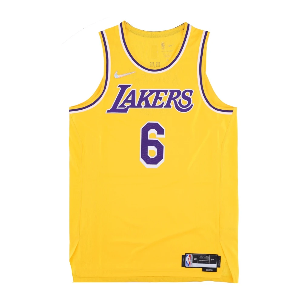 Nike LeBron James NBA Authentiek Jersey Yellow Heren