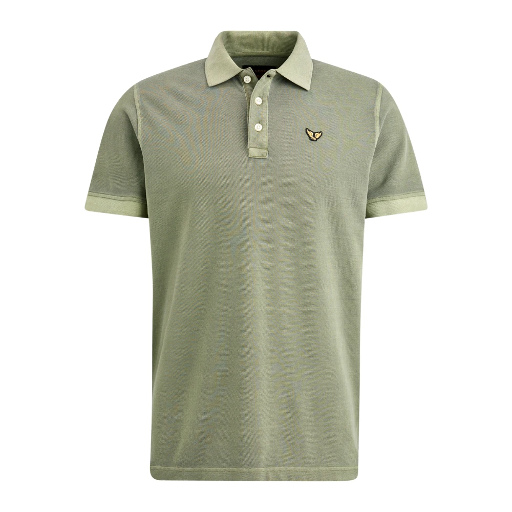 PME LEGEND Heren Polo's & T-shirts Short Sleeve Polo Garment Dye Groen