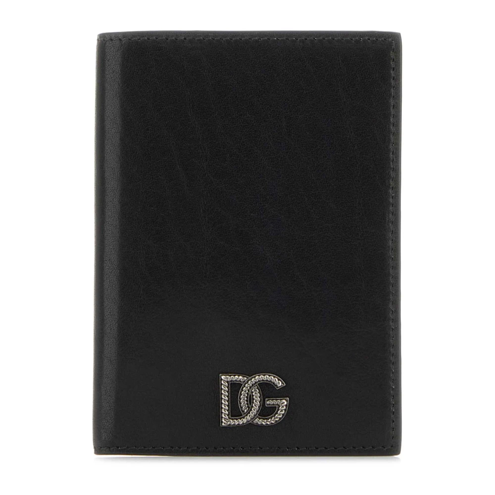 Dolce & Gabbana Svart Passfodral I Kalvskinn