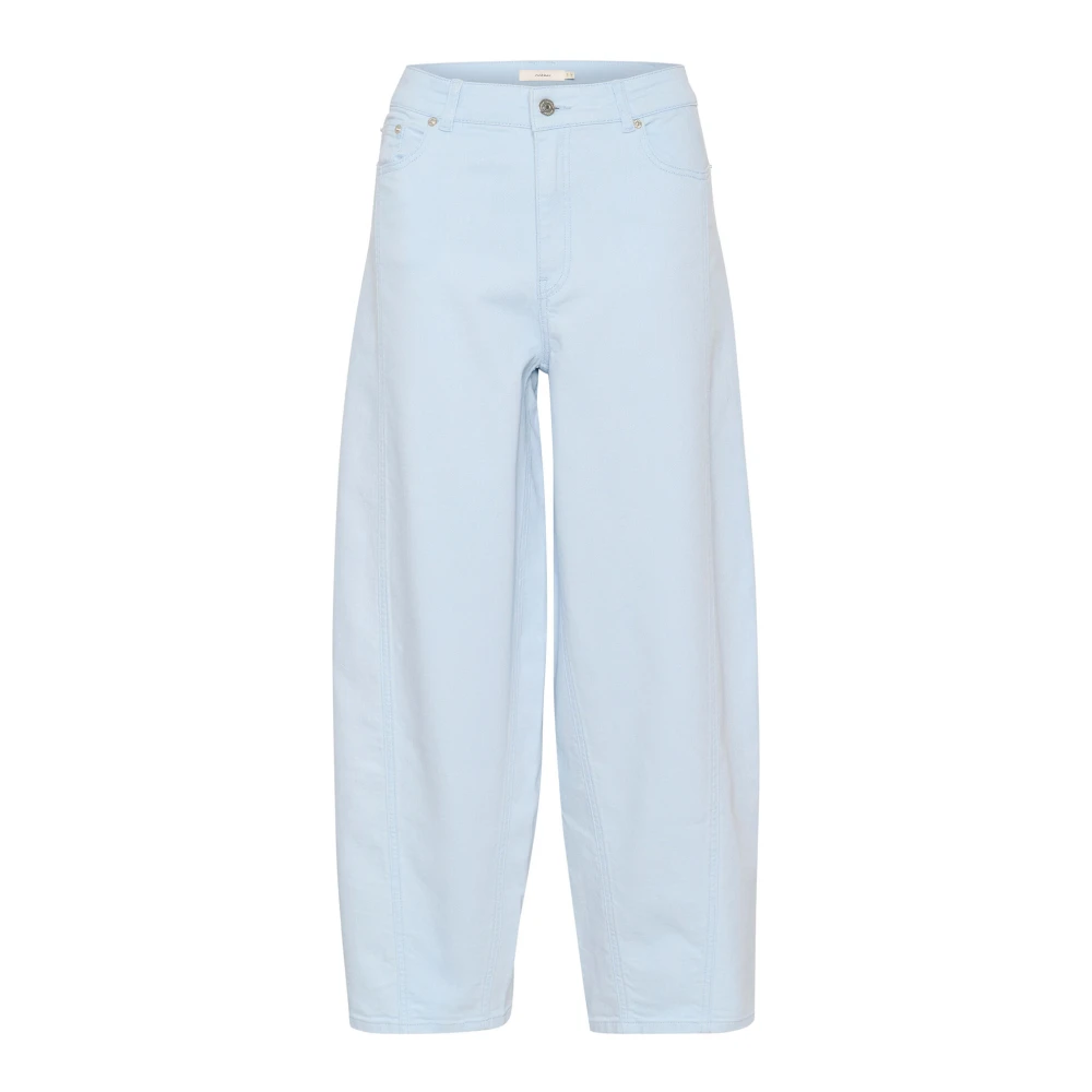 InWear Relaxed Fit Aqua Blue Barrel Jeans Blue Dames