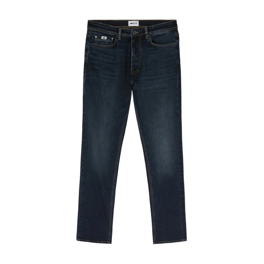 GAS Klassieke Blauwe Straight Jeans Blue Heren