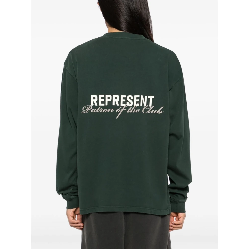 Represent Sweatshirt met ronde hals Green Heren