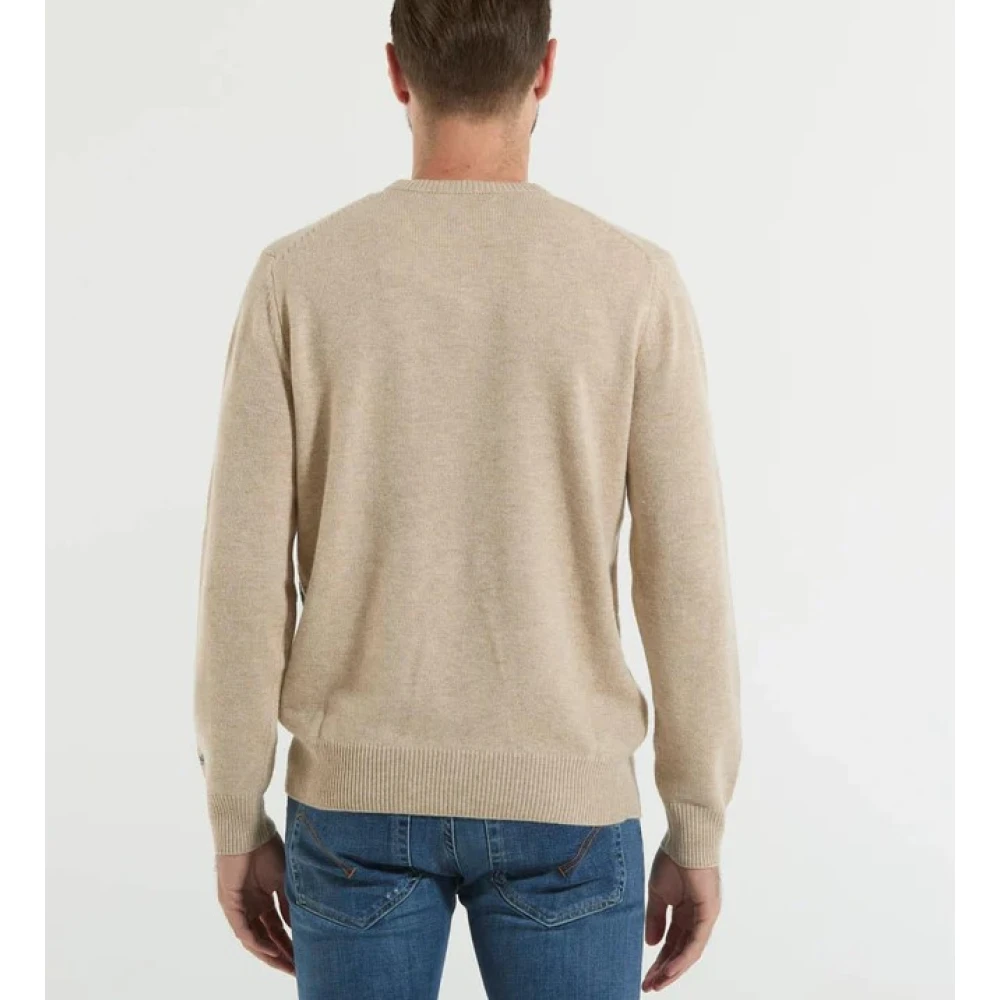 MC2 Saint Barth Multicolor Heren Trui Ronde Hals Regular Fit Beige Heren