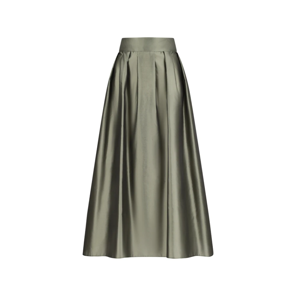 Max Mara Women's Green Smmeffetto Skirt - Midi Skirts - M - Skirts