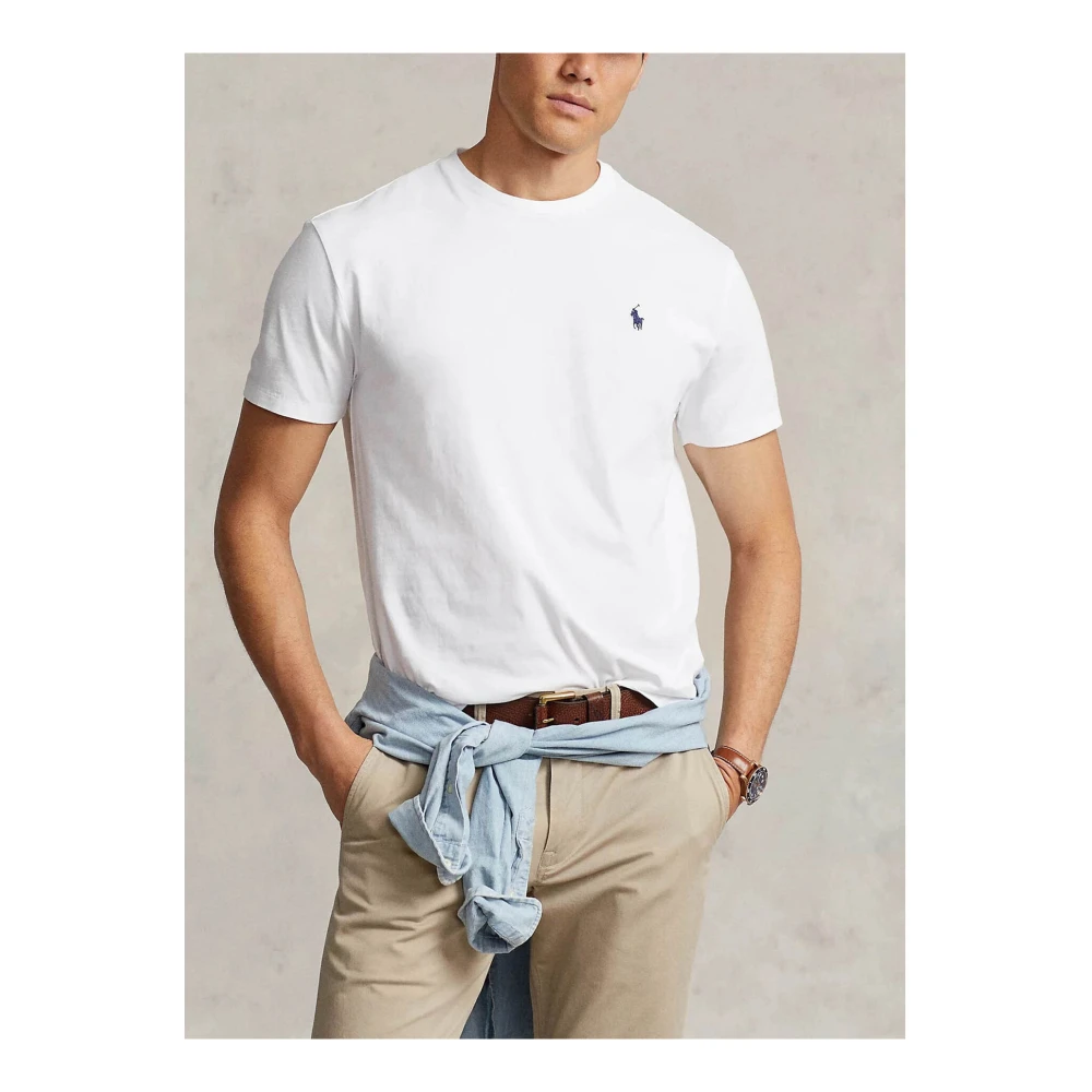 Ralph Lauren Korte Mouw Custom T-Shirt White Heren