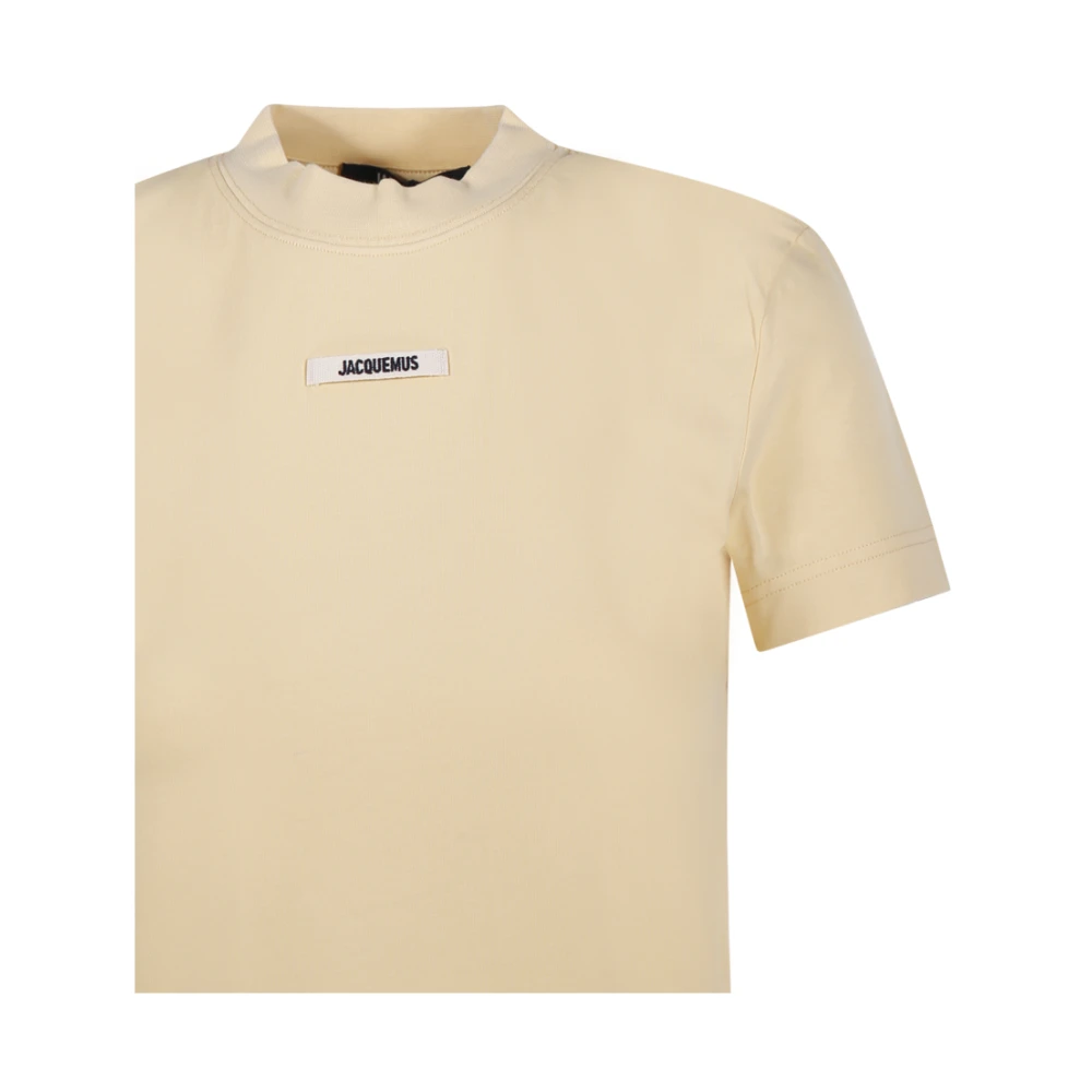 Jacquemus Gros Grain T-shirt Licht Beige Dames