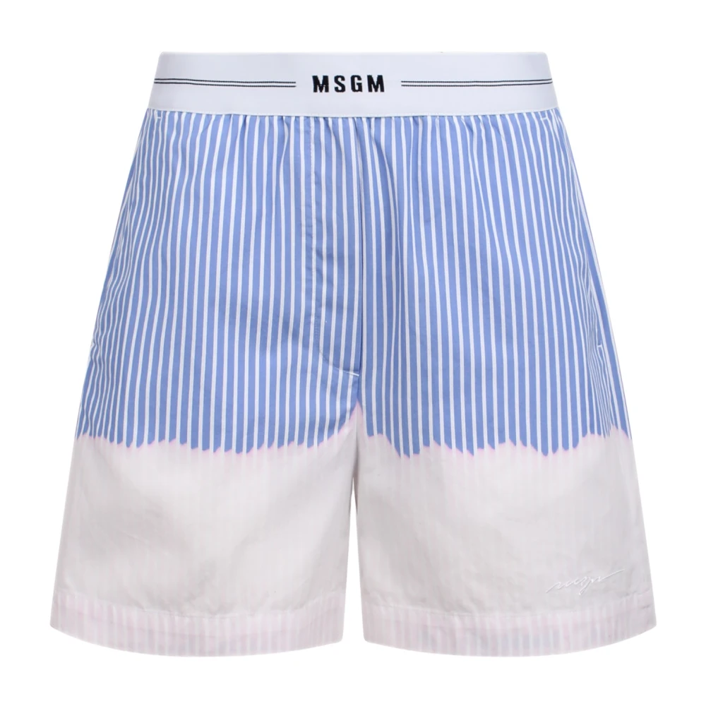 Msgm Short Shorts Blue Dames
